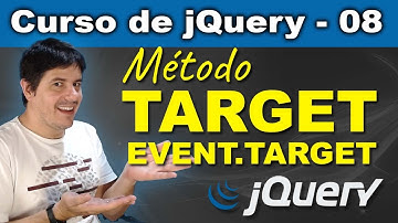 Entendo como usar o método target [event.target] em jQuery [jQuery] - Curso de jQuery - Aula 08