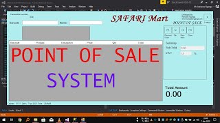 Point of sale system screenshot 1