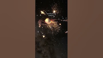 Saturn with 100 Moons 🪐😱 #spacesim