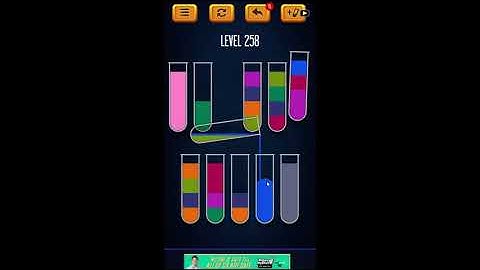 Water Sort Puzzle - Color Liquid Sorting Game Level 258 Solution