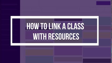 How to link a class with the resource?