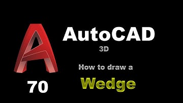 AutoCAD - How to Draw a Wedge - 070