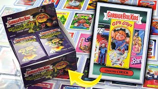 HALLOWEEN HORROR THEMED GARBAGE PAIL KIDS !! 24 PACKS REVENGE OF OH THE HORROR-IBLE