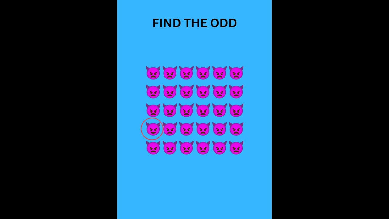 FIND THE ODD 😈👿 
