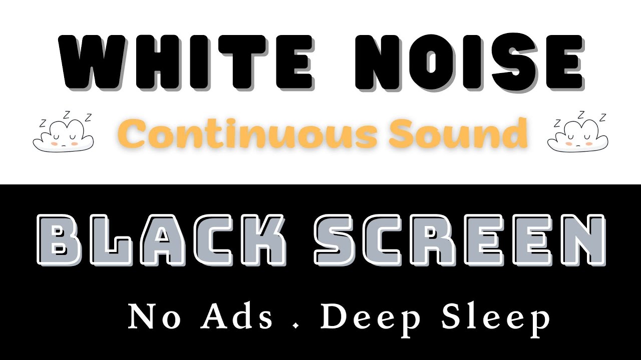 Deep Sleep White Noise 🌙 Continuous Sound | No Ads | 8H