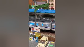 収納型Nゲージレイアウトで楽しむ“特急はくたか”② #nゲージ #鉄道模型 #nscale #nゲージレイアウト #ジオラマ #diorama