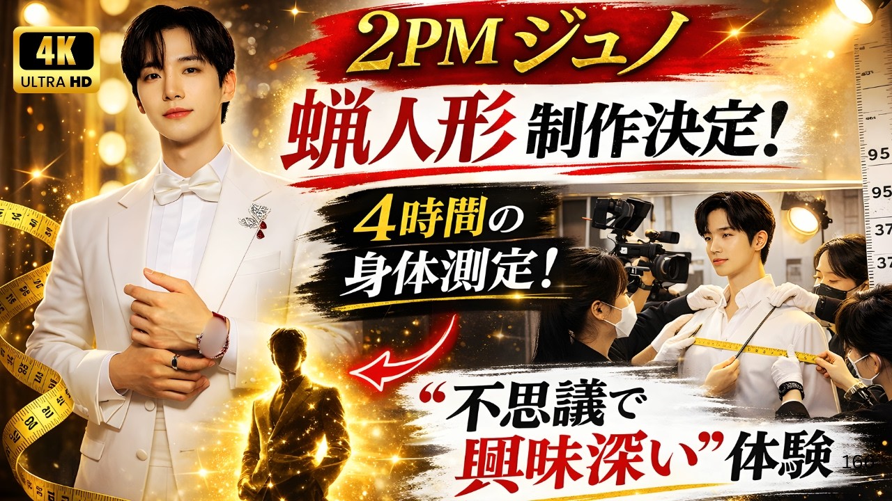 2PM ジュノ蝋人形制作決定！4時間の身体測定に本人も驚き「不思議で興味深い」体験#ジュノ#2PM#KPOPニュース