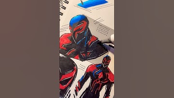 Drawing Spider-Man 2099✨#shorts #art #fyp #lyrics #viral