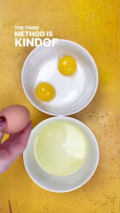 3 Ways to Separate an Egg