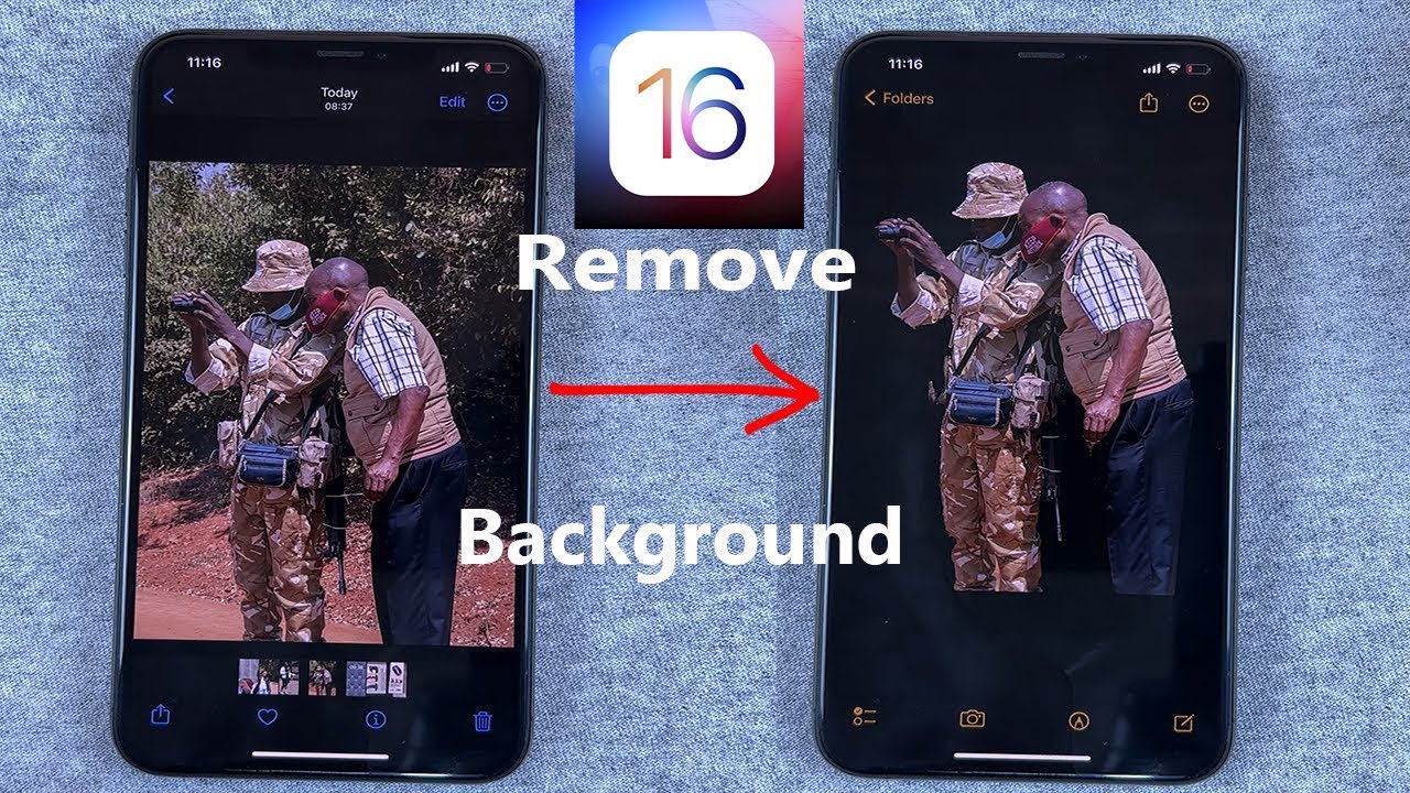 iOS 16: How To Remove Background From Photos On iPhone - YouTube