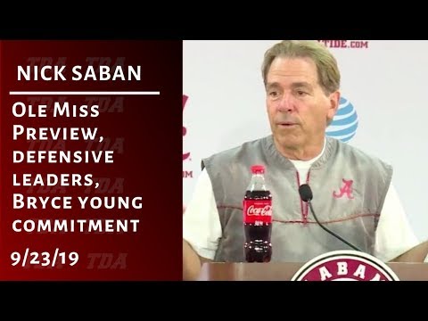 Nick Saban previews Ole Miss, talks need of QB Bryce Young for 2020