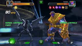 Uncollected Infinity Nightmare, 4* Archangel Deals 98% Damage to Thanos #1