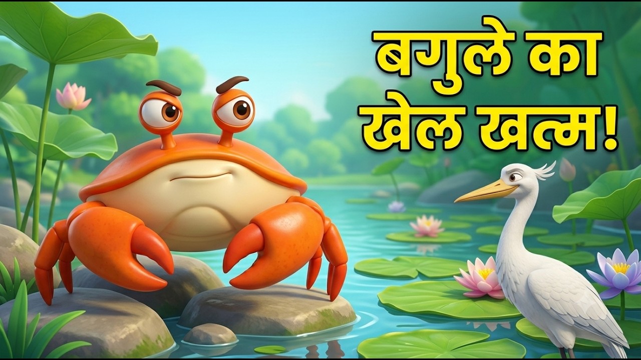पंचतंत्र कहानी: बगुला और केकड़ा | आनंदवन Ep. 8 | हिंदी कार्टून