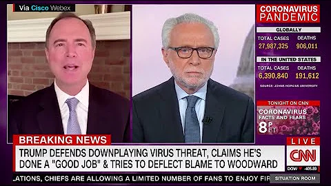 Rep. Schiff on CNN: Trump Knew the Virus was Deadly and Did Nothing to Protect Us