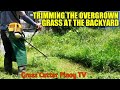 OVERGROWN GRASS CUTTING USING BRUSH CUTTER / GRASS CUTTER MACHINE