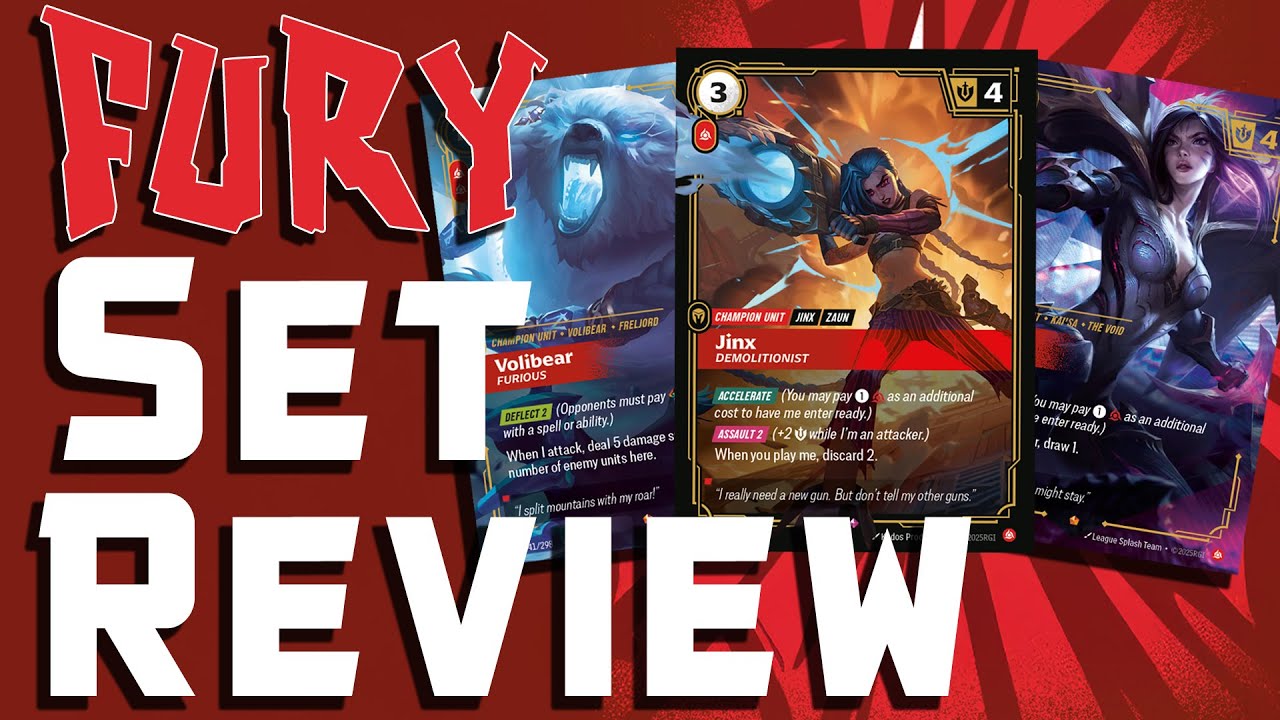 RIFTBOUND TCG EVERY FURY CARD in Set 1 RANKED! - YouTube