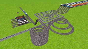 ALL TRAINS PASSING BY SQUARE CIRCLES RAILROAD TRACKS ZIG ZAG TRACK RISKY RAILROAD TRACK/ train wold4