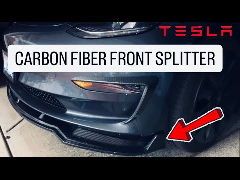 Tesla Model 3 Front Lip Splitter Installation Video - YouTube
