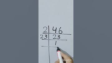 Prime factorization of 46| lcm of 46 | 46 ka lcm#lcm #lcmbhagvidh #lcmtricks #primefactorisation