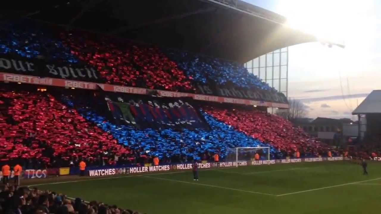 Holmesdale Fanatics tifo before Manchester United #cpfc