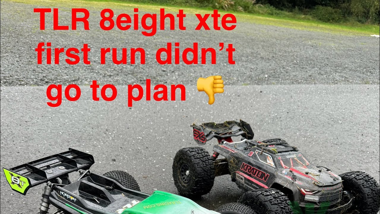 TLR 8eight xte shake down run didn’t go to plan 😔