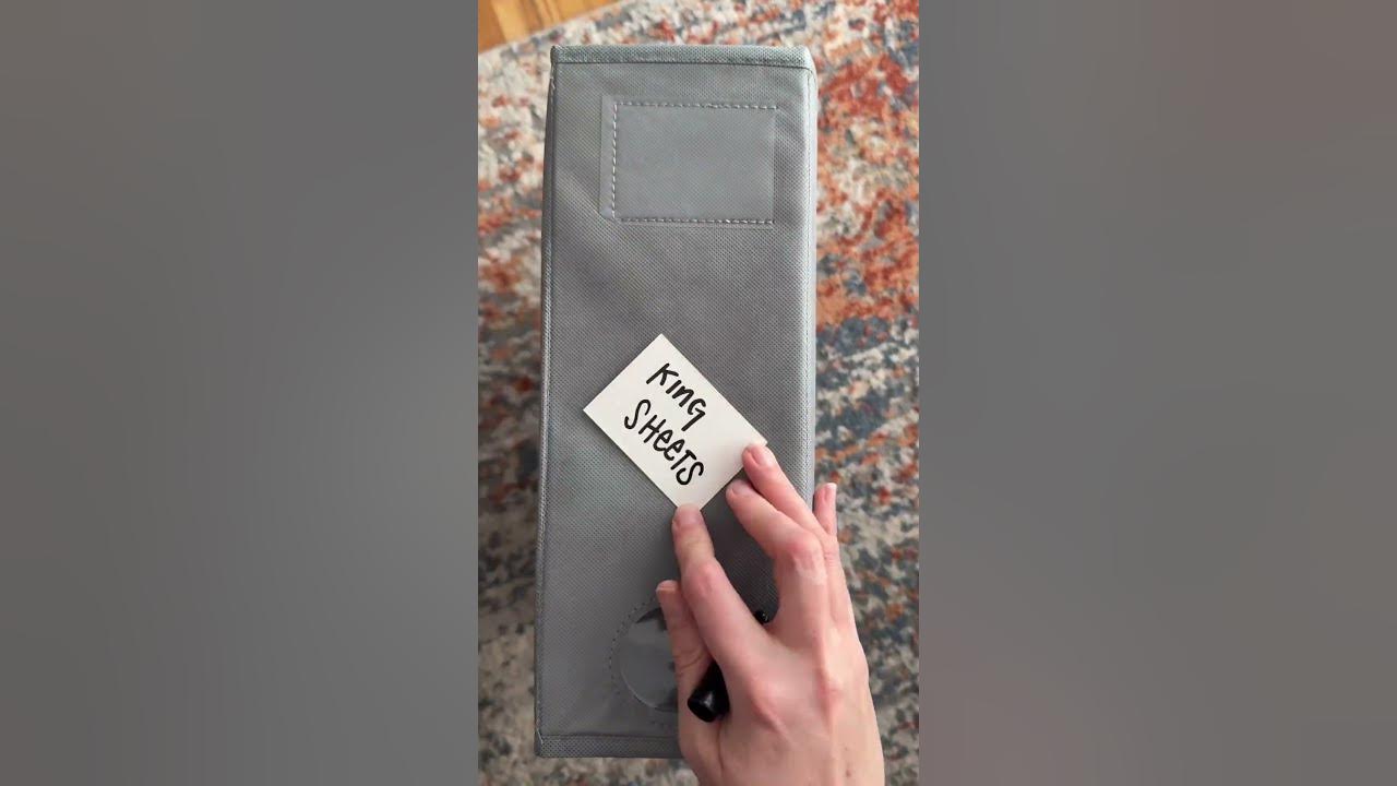 These bedsheet organizers are perfect for anyone who ever been