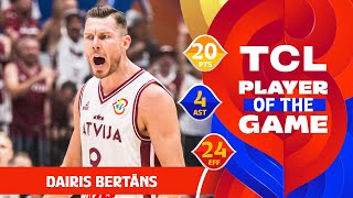 Dairis Bertans (20 PTS) | TCL Player Of The Game | LAT vs LBN | FIBA Basketball World Cup 2023