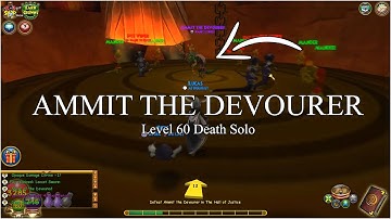 Wizard101 - AMMIT THE DEVOURER ZIGAZAG SOLO (level 60)