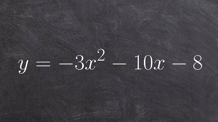Solve by factoring when a is greater than one