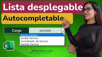 Lista desplegable autocompletable en #excel  | sin programación
