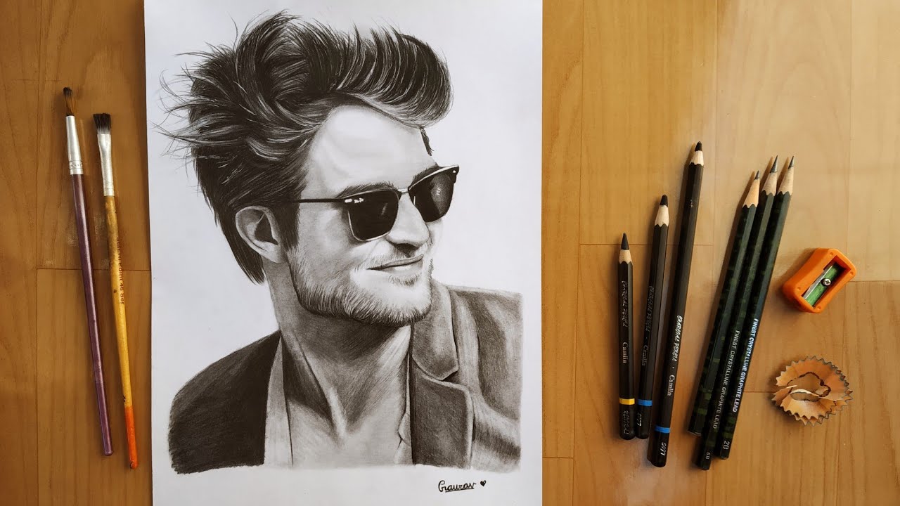 Robert Pattinson as Edward Cullen by LivieSukma on deviantART  Celebrity  drawings Portrait sketches Portrait