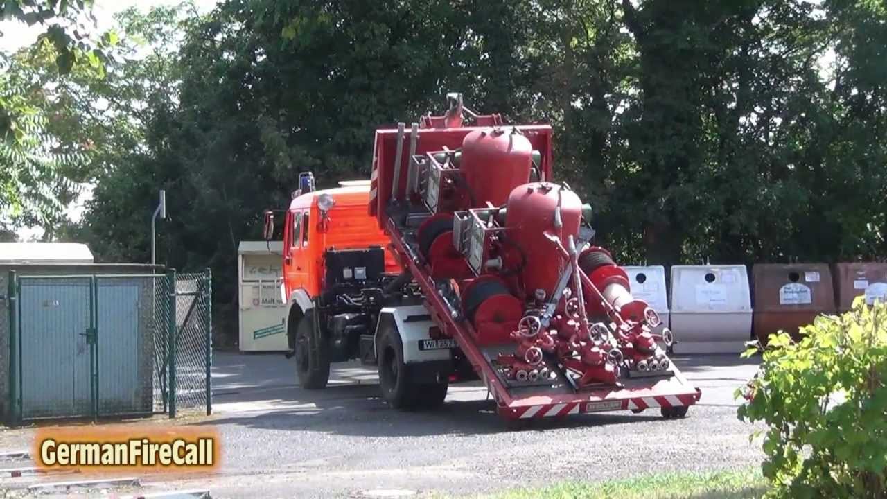 Chemieunfall in Oestrich - Großeinsatz der Feuerwehr nach Gefahrstoff Austritt - 13.08.2012