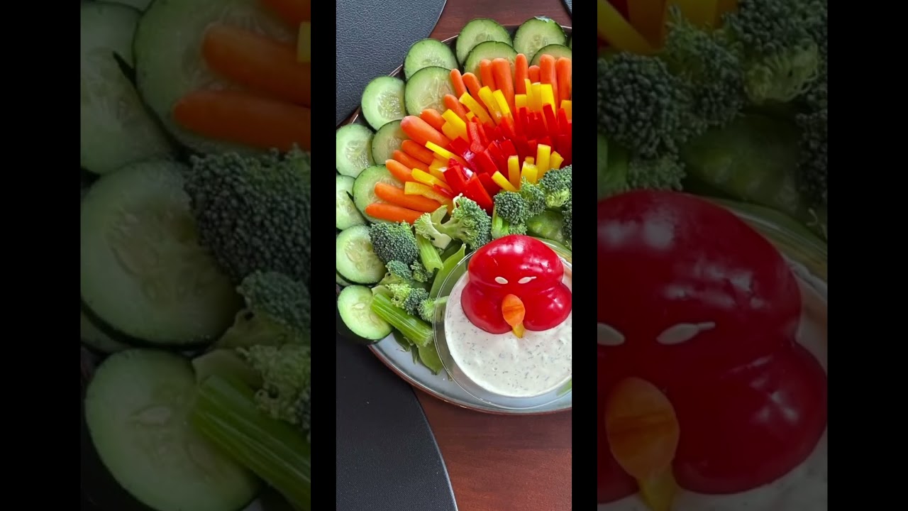 For thanksgiving I made this Turkey vegetable tray!