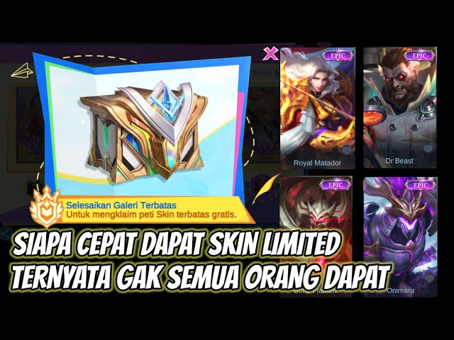 KABAR BURUK ! SKIN EPIC LIMITED SIAPA CEPAT DIA DAPAT ! WADUH GAK SEMUA DAPAT class=