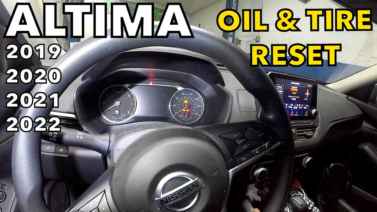 How to reset oil and tire light on 2020 Nissan Altima - YouTube