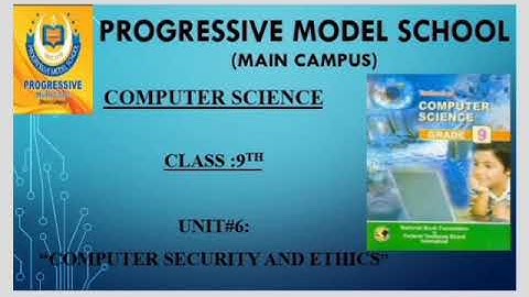 Grade 9 Computer Science Unit 6