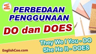 PENGGUNAAN DO DAN DOES MUDAH DIPAHAMI PEMULA | Kalimat Simple Present Tense They We I You She He It