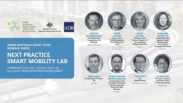 #AASCTF​ Smart Cities Webinar Part 6: Next Practice Smart Mobility Lab