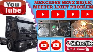Mercedes Benz truck SK(LB) Dashboard Parking Lights Not Working || RPM Meeter Light Holder problem