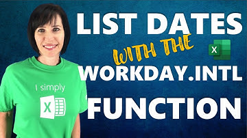 Excel WORKDAY Function Trick to List Dates that Most People Don