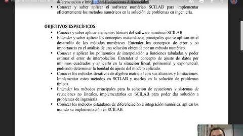 Métodos Numéricos Clase 1-1 Presentación del profesor y del curso