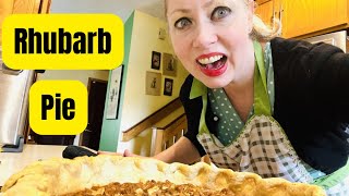 Making My Grandma’s Rhubarb Custard Pie!