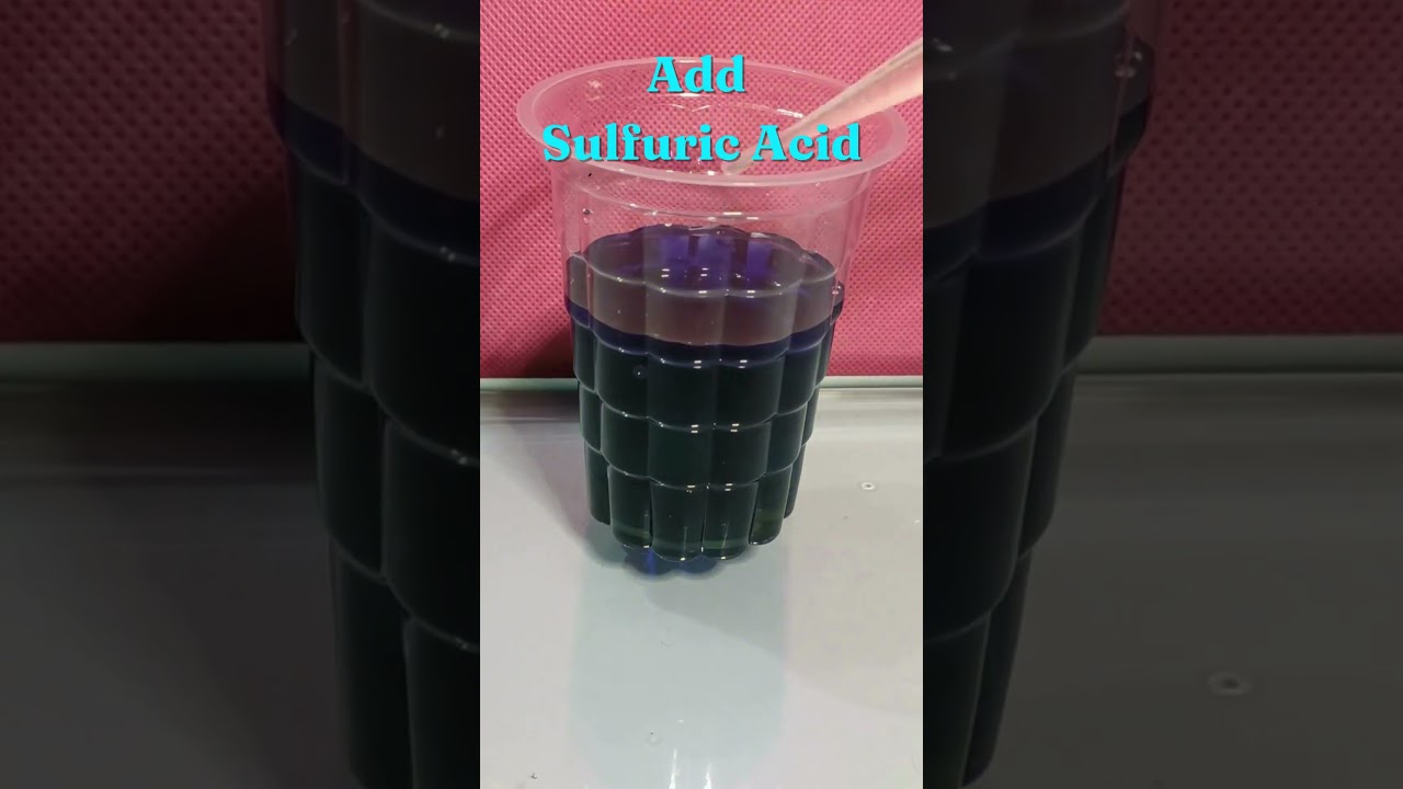 Sulfuric Acid And Ujala Chemical Experiment