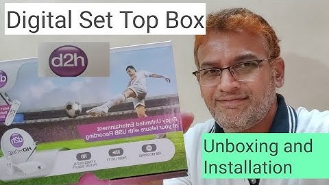 d2h HD Unboxing V7000 HDW Digital Set Top Box I Radio Frequency DTH Remote Installation with TV I