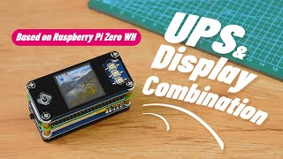 Waveshare Raspberry Pi Zero WH Package F, with UPS Module, 1.3inch LCD, Acrylic Protection Panels