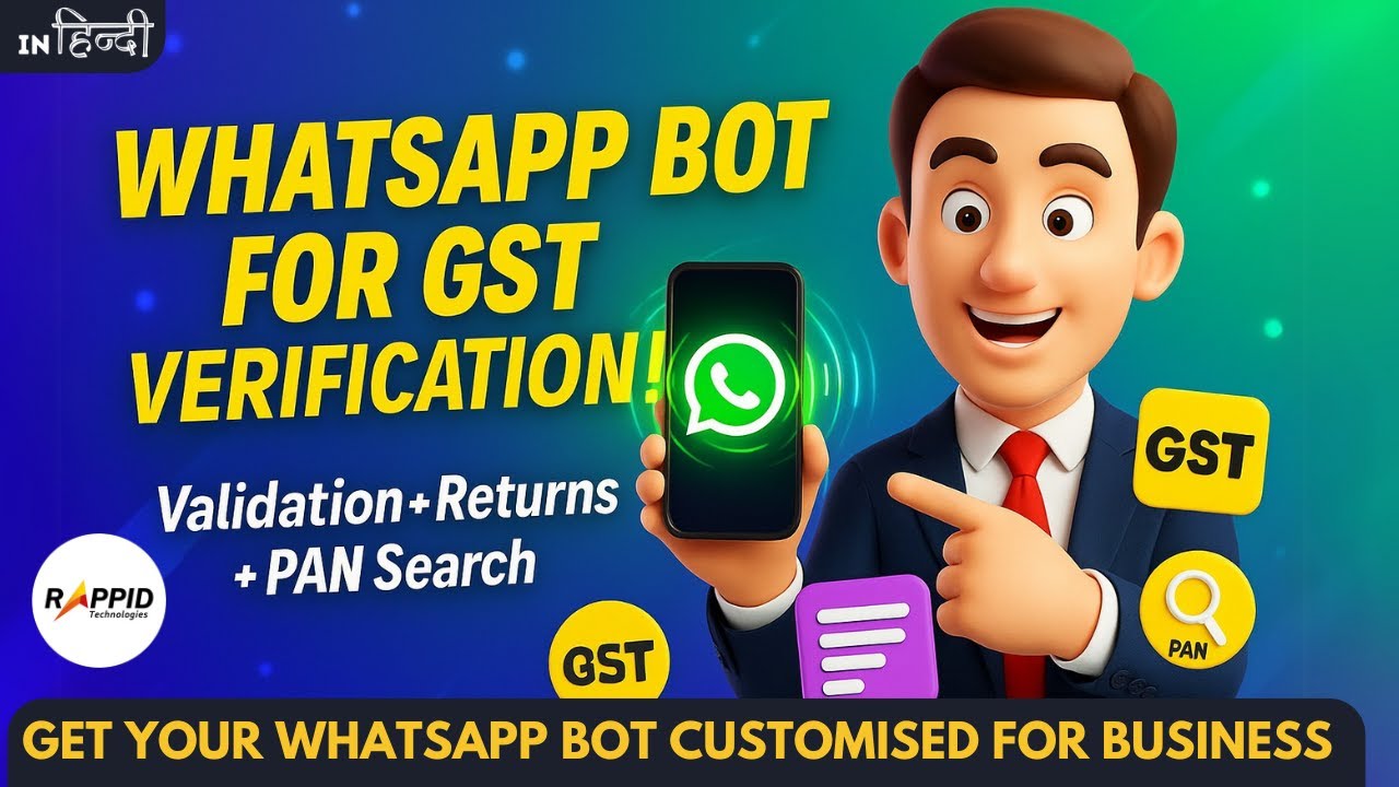GST Verification on WhatsApp! 🔍 | PAN to GST Search + Filing Status Instantly | Rappid