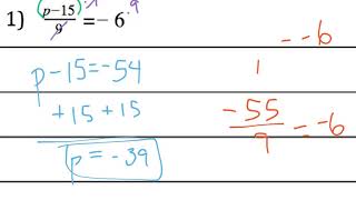 2.4 Solving Multi-Step Equations (2 of 3)