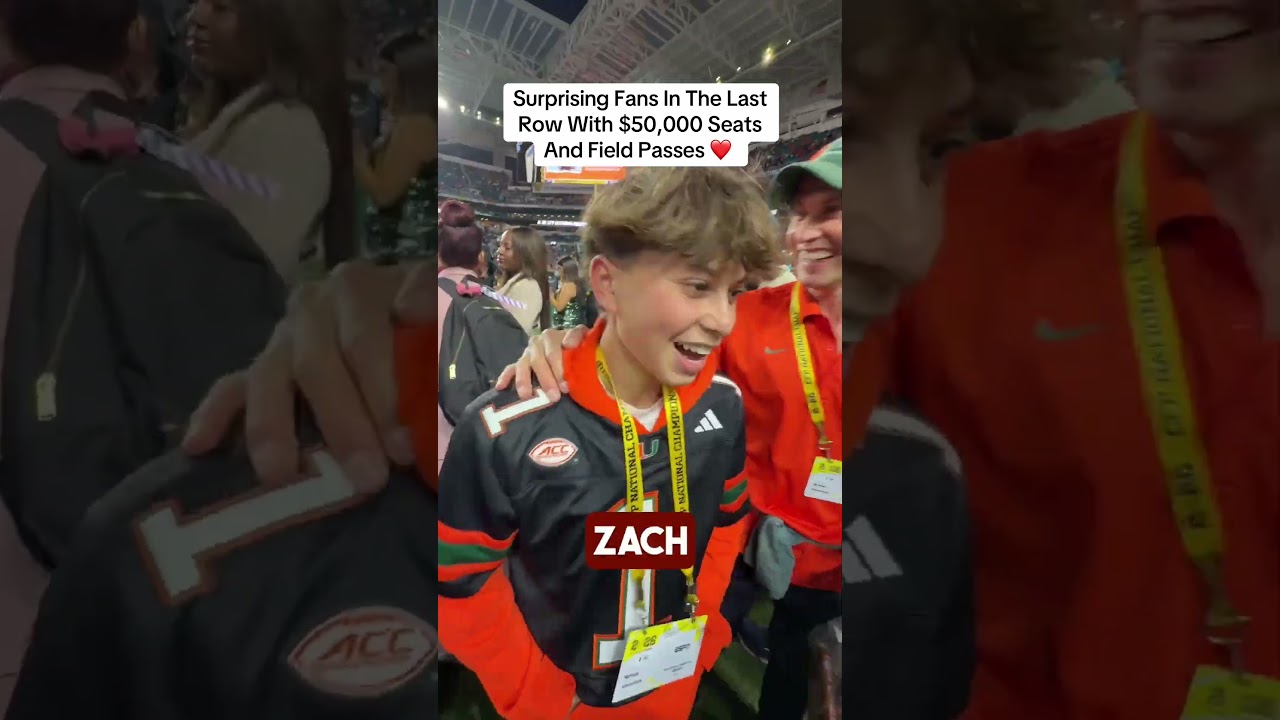 Surprising Fans In The Last Row With $50,000 Seats!