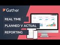 Real Time Construction Planned v Actual Reporting