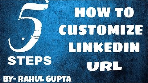 How to set/create customized URL on LinkedIn |5 Steps to set customized URL on LinkedIn